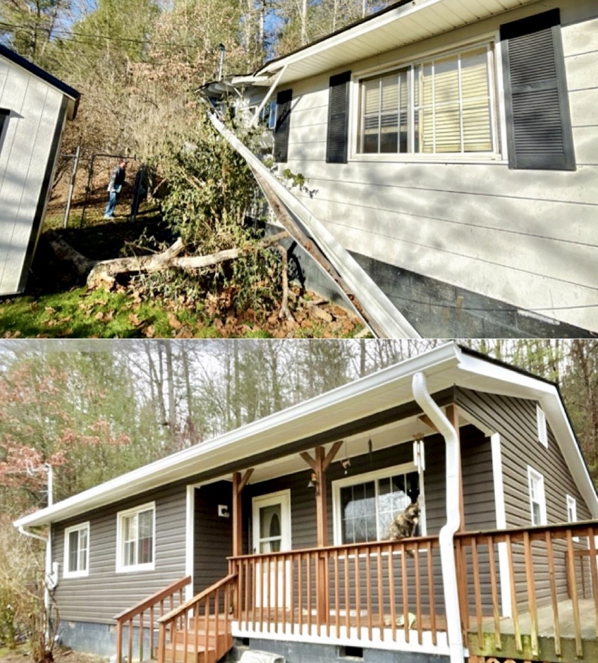 Fantastic Gutter Replacement Project in Unicoi, Tennessee. Thumbnail